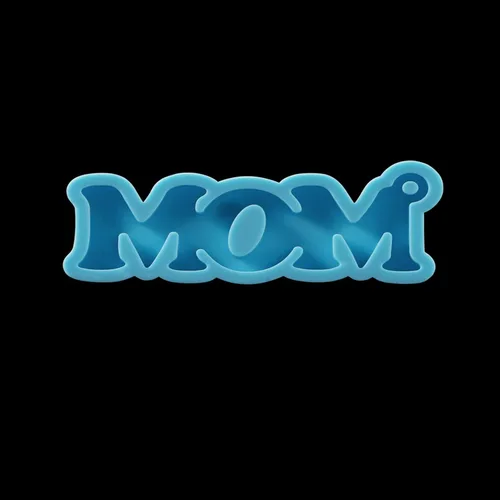 Vista 9 de 1 molde de resina epoxi con letras de mamá papá, moldes de silicona para colgantes de corazón, molde de fundición para herramientas de fabricación