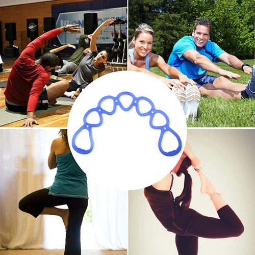 Vista 7 de Banda de ejercicio de resistencia elástica de 7 anillos, bandas de entrenamiento de BetterJonny para yoga, ejercicios de pies, piernas y brazos
