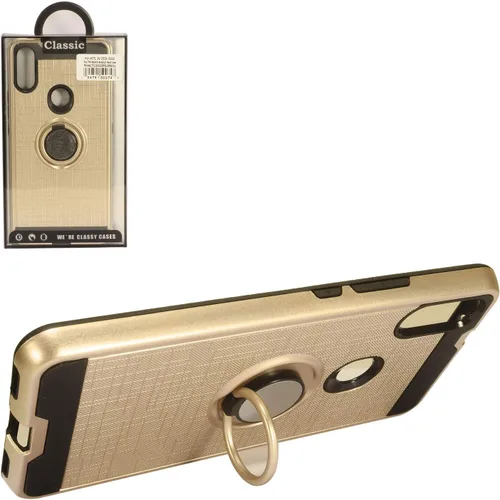 Vista 4 de Para Alcatel 3V (2019) 5032W - Funda híbrida con soporte de anillo - RS2 Gold