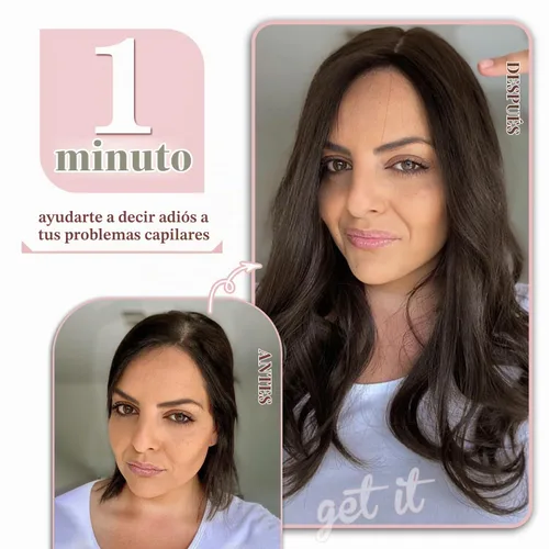 Vista 6 de PANEWAY Toppers para el cabello para mujer, cabello humano real, Remy con base de seda, base grande de 14 pulgadas, atado a mano, pieza gruesa