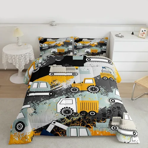 Vista 30 de Feelyou Juego de ropa de cama con diseño de arco iris, juego de edredón para niños, niñas, decoración de notas musicales, edredón de microfibra