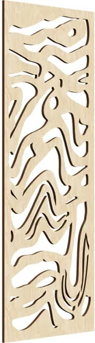 Vista 114 de 9 3/8"W x 24 3/8"H x 1/4"T Northfield Decorativos Paneles de Pared de Madera Calado, Abedul