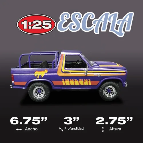 Vista 5 de MPC 1980 Ford Bronco 1:25 Kit de modelo a escala 1:25
