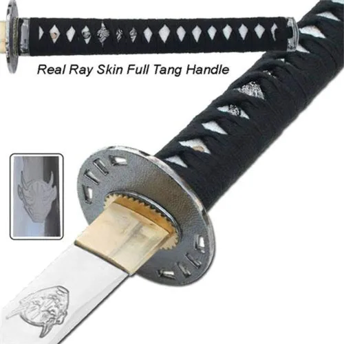 Vista 2 de Armory Replicas Killer - Espada Katana hecha a mano de Demon 1095 de acero al carbono