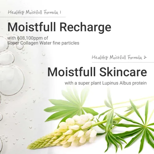 Vista 3 de ETUDE Crema de colágeno Moistfull, hidratante facial, agua de súper colágeno, aceite de semilla de macadamia, proteína de lupinus albus, crema