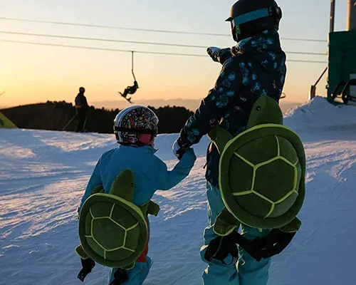 Vista 5 de Protective Gear for Skiing Skating Snowboarding Cute Turtle Tortoise Cushion Green