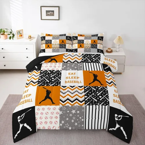 Vista 25 de Erosebridal Edredón de baloncesto para niños, juegos deportivos, inserción de edredón individual para niños, adolescentes y adultos, juego