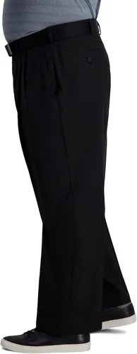 Vista 2 de Haggar Men's Cool Right Performance Flex Classic Fit Pleat Front Pant-Reg. and Big & Tall Sizes