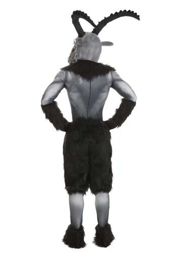 Vista 2 de Disfraz de Baphomet para Hombre Multicolor