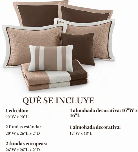 Vista 6 de Madison Park Attingham - Juego de edredón reversible, colcha transpirable para todas las estaciones, capas de ropa de cama ligeras y acogedoras