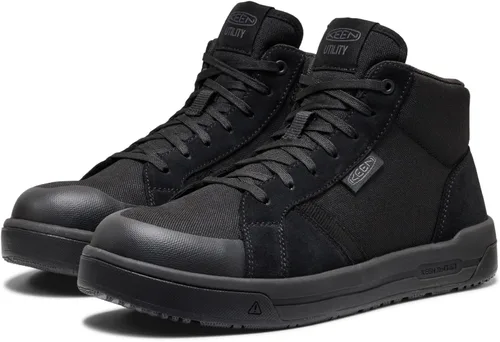 Vista 3 de KEEN Utility Zapatillas de trabajo Kenton Mid Composite Toe para hombre Negro/Negro