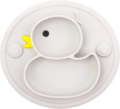 Vista 10 de Plato dividido de silicona para bebés, plato portátil antideslizante para alimentación infantil con ventosa para niños, bebés y niños, sin BPA, apto