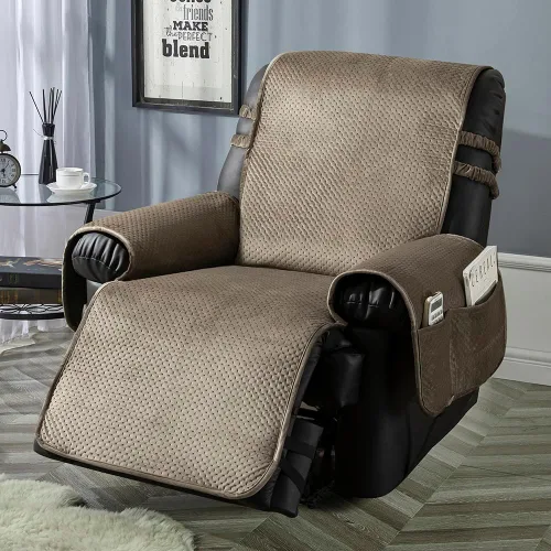 Vista 9 de STONECREST - Funda para silla reclinable, funda acolchada de terciopelo resistente al agua, se mantiene en su lugar