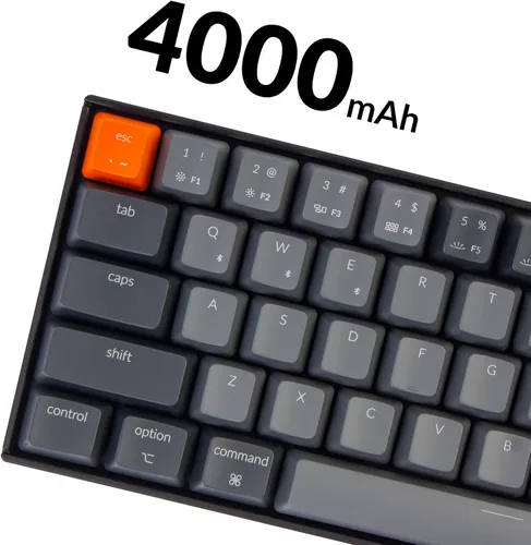 Vista 5 de Keychron K14 70% Layout 72 teclas Bluetooth inalámbricoUSB teclado mecánico para juegos para Mac con interruptor marrón Gateron G