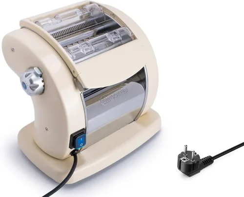 Vista 9 de Imperia Pastapresto Maker, potente máquina eléctrica de pasta de 120 V con motor, 100% fabricada en Italia, construcción de acero resistente con 6