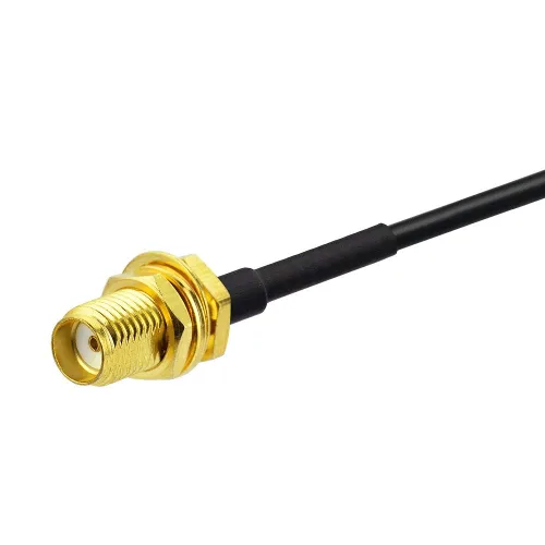Vista 8 de BINGFU Cable de extensión de antena SMA macho a SMA hembra RG174 de 3.3 ft, 3 pies, paquete de 2 unidades compatible con 4G LTE Router Gateway Modem