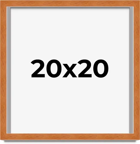 Vista 197 de Marco de 3 x 3 pulgadas de madera maciza de nuez y miel marrón con plexiglás acrílico UV, respaldo de tablero de espuma y accesorios para colgar