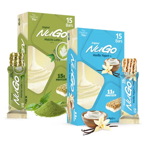 Vista 21 de NuGo Original, yogur de vainilla, barra de proteínas de 0.39 oz, sin gluten, 15