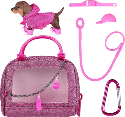 Vista 8 de REAL LITTLES - Transportín Coleccionable de Micro Cachorro con 1 Micro Cachorro y 5 Micro Sorpresas Funcionales Adentro! Los Estilos Pueden Variar