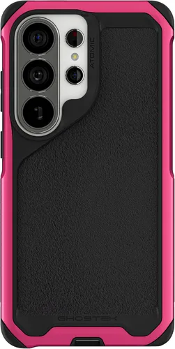 Vista 254 de Ghostek Atomic - Funda delgada para Galaxy Z Flip 4, parte trasera de aramida con parachoques de aluminio rojo, funda protectora de doble capa a
