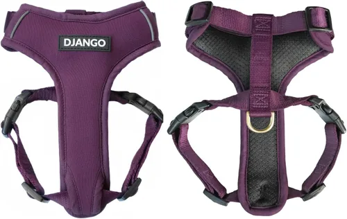 Vista 17 de DJANGO Arnés para perro Adventure - Acolchado y ajustable - Negro, pequeño