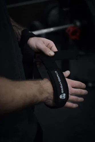 Vista 7 de Gymreapers - Correas de muñeca para levantamiento de pesas, culturismo, levantamiento de potencia, entrenamiento de fuerza, peso muerto y remo - De