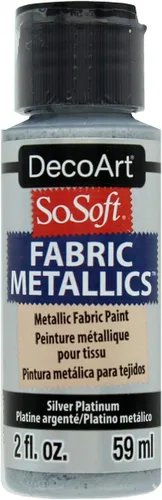 Vista 3 de DecoArt SoSoft - Pintura acrílica metálica de tela, 2 onzas, esmeralda