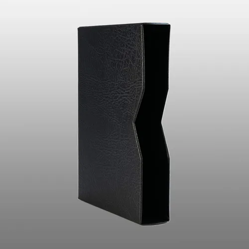 Vista 6 de Prophila stockbook 60 White Divided Sides Acolchado con estuche Negro