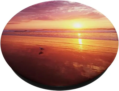 Vista 2 de Freedom Mood Sea Ocean Sunset Sunrise Sundown - Soporte y agarre para teléfonos y tabletas, Negro