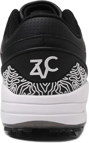 Vista 3 de ZVC Zapatos de golf para hombre con pinchos, antideslizantes, resistentes al agua, ligeros, transpirables, profesionales, para exteriores