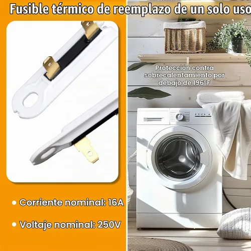 Vista 4 de 6pcs Secadora Fusible Térmico 3392519 Reemplazo para Whirlpool Kenmore