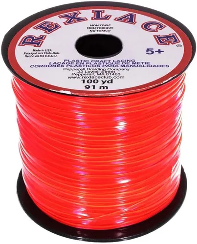 Vista 16 de Craft County Rexlace Plastic Craft Lace - Encaje para manualidades, 3/32 pulgadas (verde manzana)