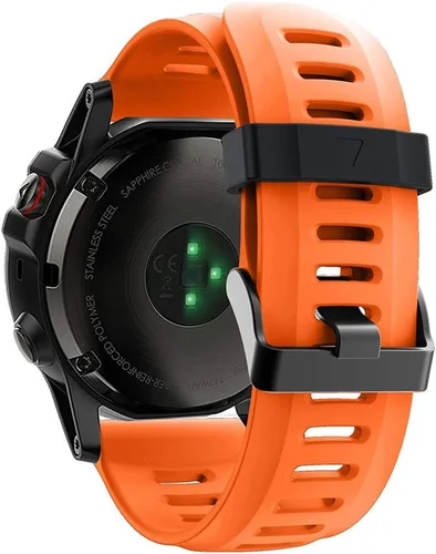 Vista 8 de Correa para Garmin Fenix 3, correa de repuesto de silicona suave para reloj inteligente Garmin Fenix 3 HR (sin rastreador)