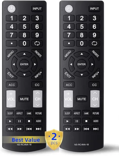 Vista 8 de Reemplazo universal de control remoto apto para todos los televisores Insignia LED-LCD HDTV