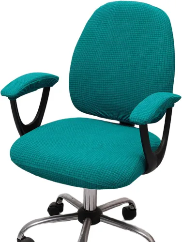 Vista 19 de Melaluxe Funda para silla de oficina con fundas para reposabrazos, funda elástica universal para silla de escritorio, fundas para silla