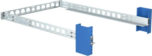 Vista 7 de RackSolutions Kit de riel universal de montaje en rack de 1U y 2 postes para todos los servidores con barra de gestión de cables - Dell HP IBM Lenovo