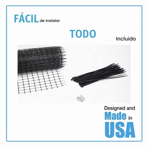 Vista 3 de Kidkusion Protector de cubierta – 16 pies de largo x 38 pulgadas de alto – Fabricado en Estados Unidos – Red de seguridad para balcón al aire libre