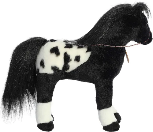 Vista 4 de Aurora Exquisito animal de peluche Breyer Showstoppers Black Appaloosa - Detalles realistas para juegos imaginativos - Perfecto para niños, adultos