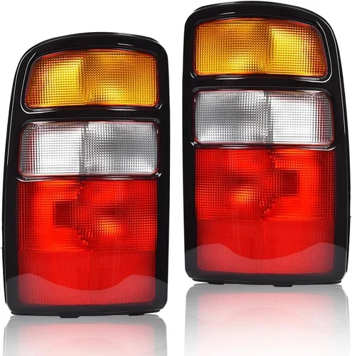 Vista 22 de G-PLUS Juego de luces traseras con bombilla, compatible con Chevy GMC C/K 1500 2500 3500, se ajusta a Chevy Silverado 1988-1999, se ajusta a Chevy