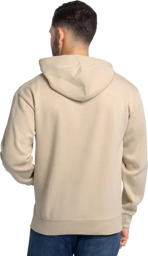 Vista 2 de Fruit of the Loom Men's Eversoft Fleece Pullover Hooded Sweatshirt, Moisture Wicking & Breathable Jersey jaspeado caqui