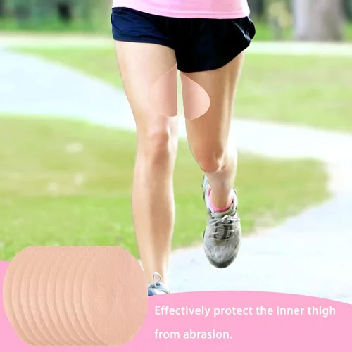 Vista 6 de Adhesivo interior antirozaduras en el muslo, autoadhesivo, resistente al desgaste, almohadillas antifricción para cuerpo, parche invisible ultrafino