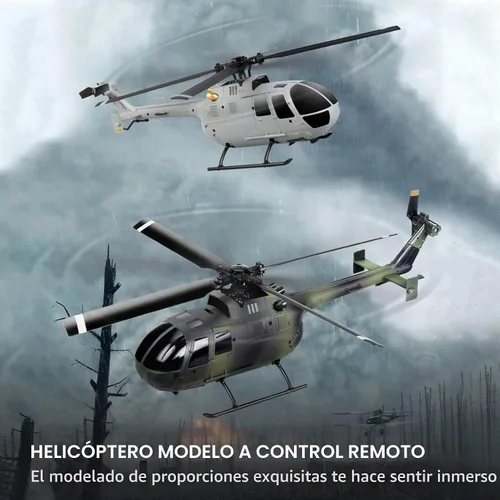 Vista 6 de GoolRC C186 Helicóptero de control remoto Drone de control remoto de una sola hélice sin Ailerons Estabilización de giroscopio de 6 ejes Control