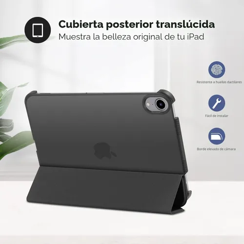 Vista 3 de ProCase Funda inteligente para iPad mini 7 A17 Pro 2024/iPad Mini 6 2021 8.3 pulgadas iPad mini 7ª/6ª generación, cubierta trasera dura para iPad