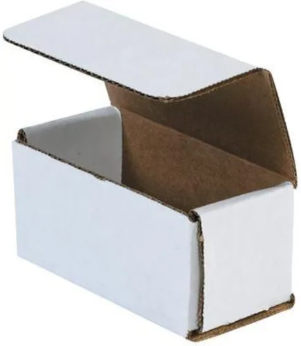Vista 9 de Secure Seal Cajas de envío – Sobres de cartón corrugado plegable blanco de 4 x 3 x 2 pulgadas – Embalaje de cartón corrugado plegable blanco