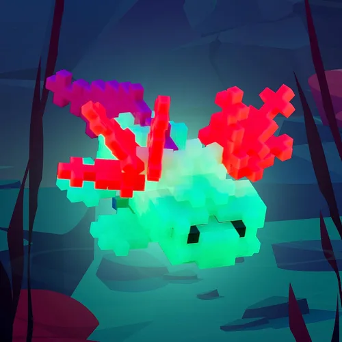 Vista 4 de PLUS PLUS Rompecabezas 3D de Criaturas Marinas Juego de Bloques de Construcción, Figuras de Animales del Océano, Juguetes STEM Divertidos