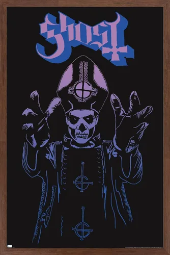 Vista 16 de Trends International Ghost - Póster de pared de ira, 14.72 x 22.37 pulgadas, versión enmarcada de madera de granero