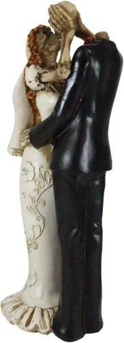 Vista 5 de Ebros Gift Figura de esqueleto eterno del Día de los Muertos para novia y novio, 11.25 pulgadas de alto, colección True Love Never Dies, escultura