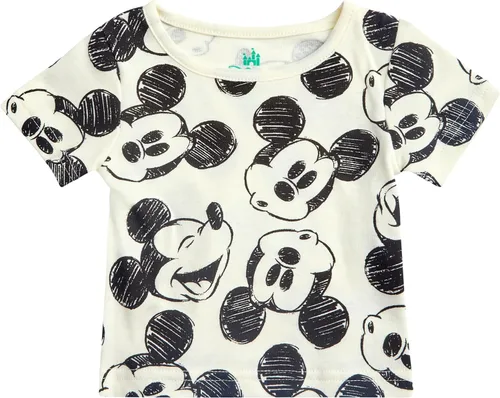 Vista 21 de Disney Conjunto de pantalones cortos para bebé, 2 piezas de Spiderman Mickey Mouse Cars Winnie the Pooh, conjunto corto de camisa corta (0-3M-24M)