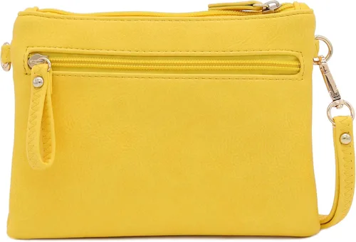 Vista 55 de Bolso de hombro cruzado con múltiples bolsillos y cremallera y correa de muñeca pequeña
