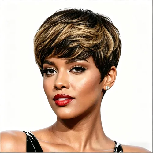 Vista 15 de Pelucas Honey Blonde sin pegamento para usar y quitar, pelucas de cabello humano cortas con corte Pixie para mujeres, peluca de cabello humano corta